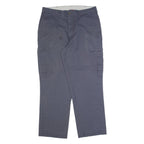 DICKIES Cargo Workwear Mens Trousers Grey Regular Straight W36 L32