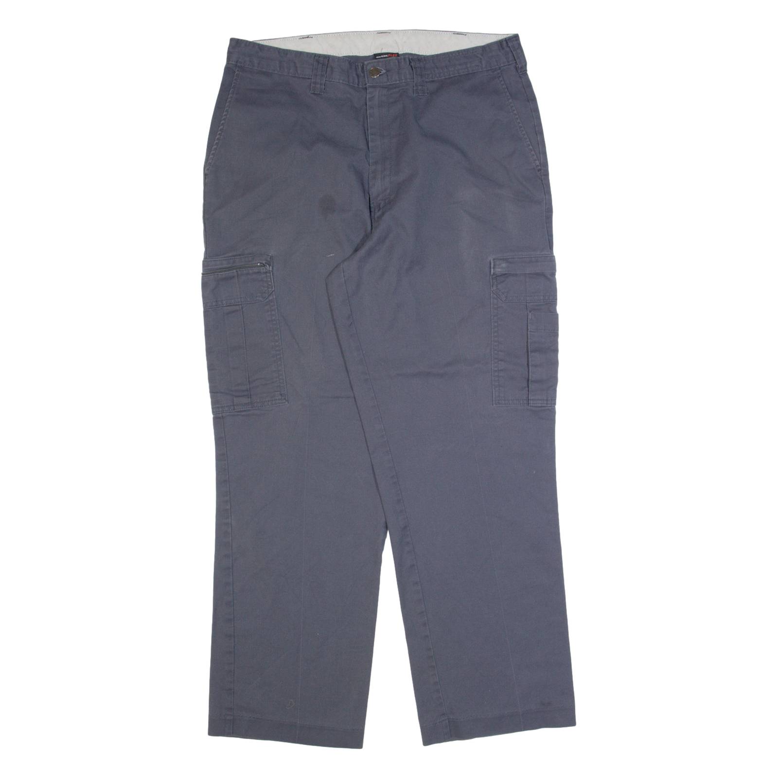 DICKIES Cargo Workwear Mens Trousers Grey Regular Straight W36 L32