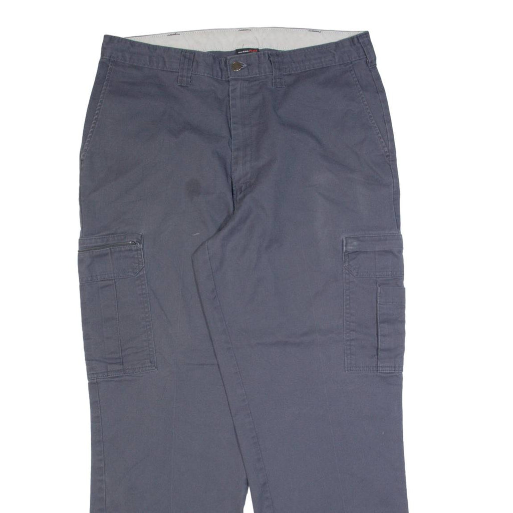 DICKIES Cargo Workwear Mens Trousers Grey Regular Straight W36 L32