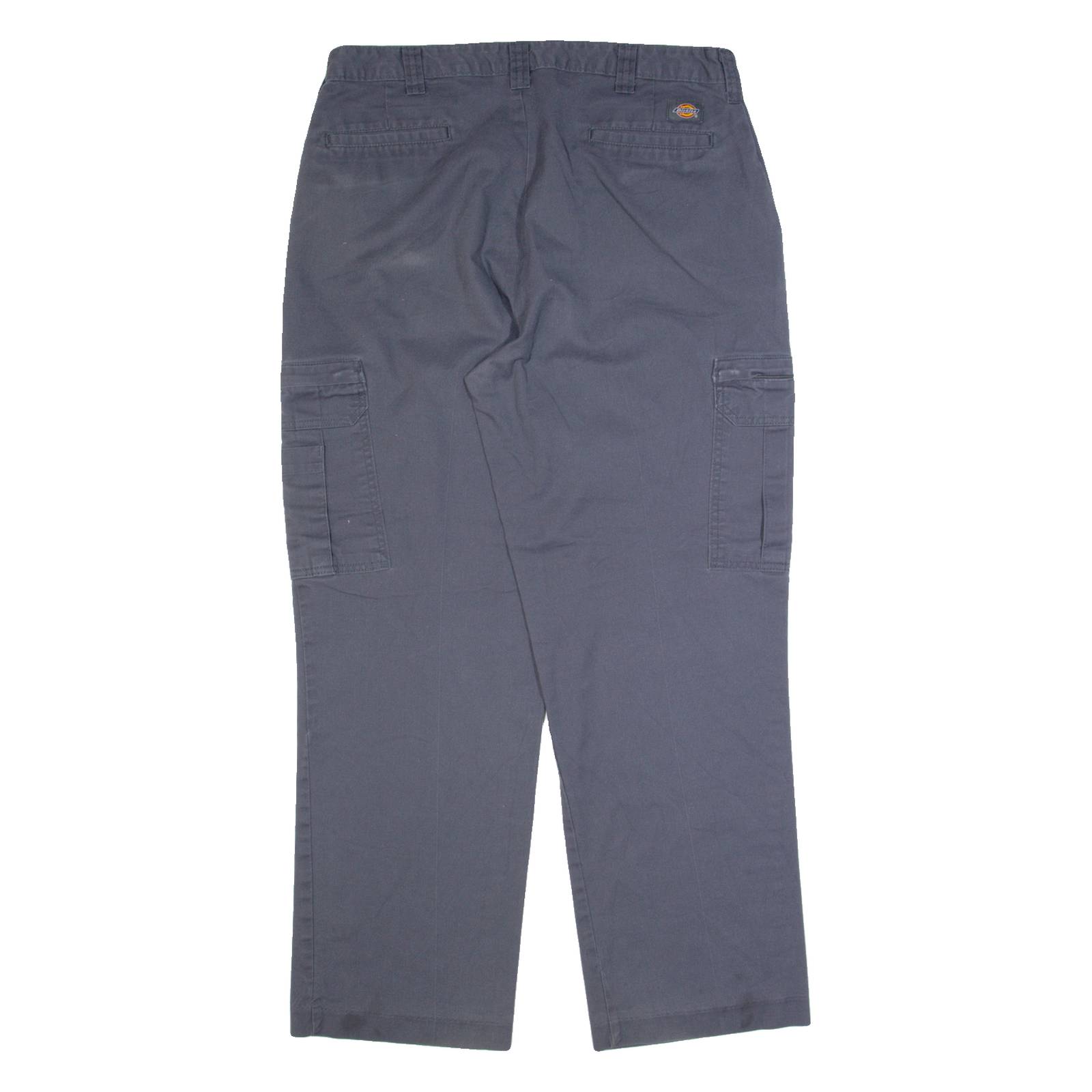 DICKIES Cargo Workwear Mens Trousers Grey Regular Straight W36 L32