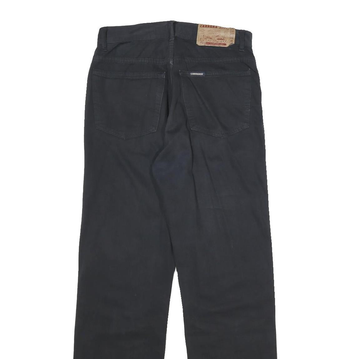 CARRERA JEANS Womens Cotton Black Regular Straight Trousers W26 L29 Classic Fit