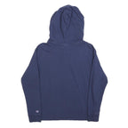 CHAMPION Mens Blue Pullover Hoodie S Cotton Blend Casual Logo Sweatshirt