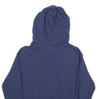 CHAMPION Mens Blue Pullover Hoodie S Cotton Blend Casual Logo Sweatshirt