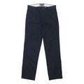 POLO RALPH LAUREN Mens Cotton Blend Navy Regular Fit Straight Leg Trousers W32