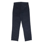 POLO RALPH LAUREN Mens Cotton Blend Navy Regular Fit Straight Leg Trousers W32