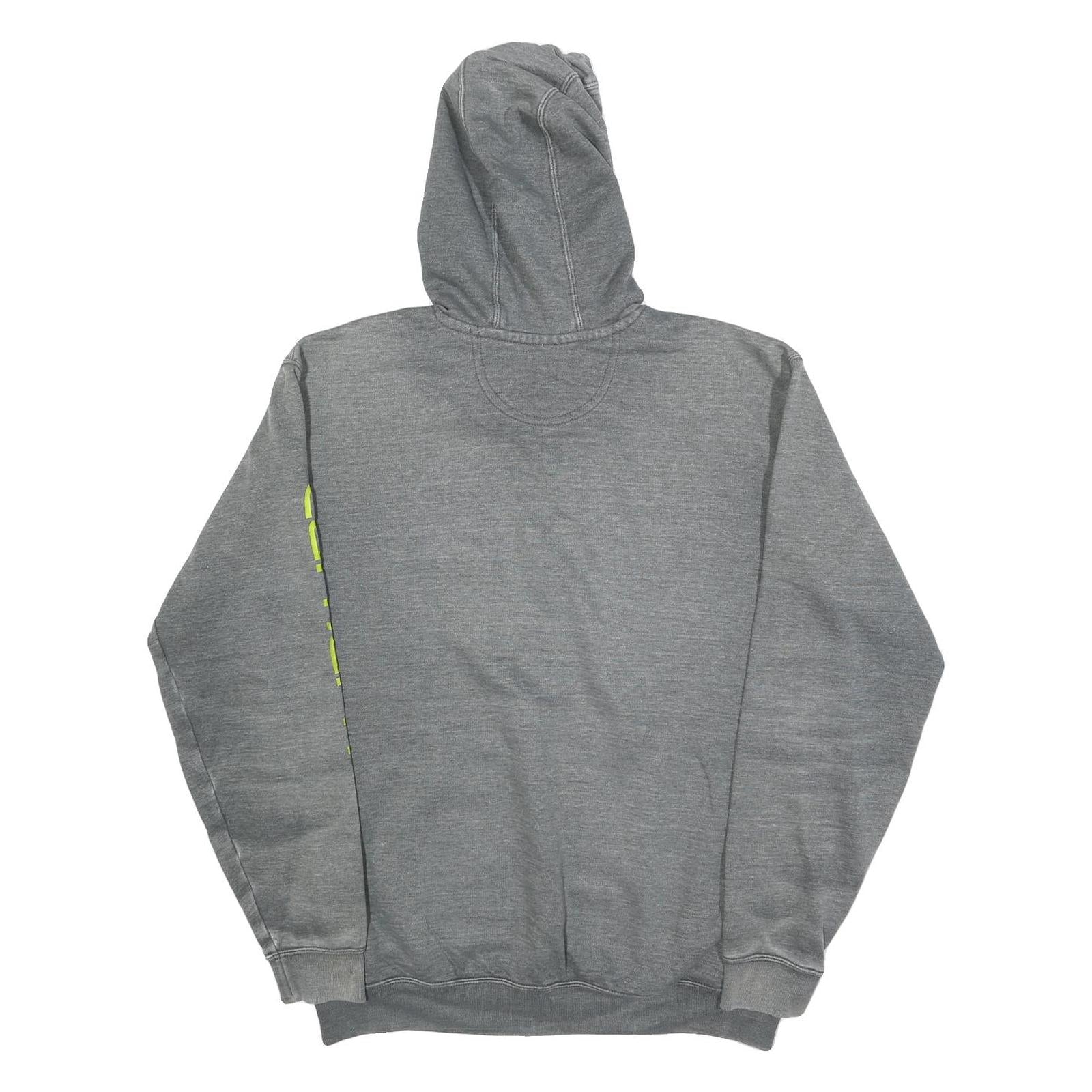 CARHARTT Mens Grey Hoodie M Cotton Blend Workwear Graphic Print