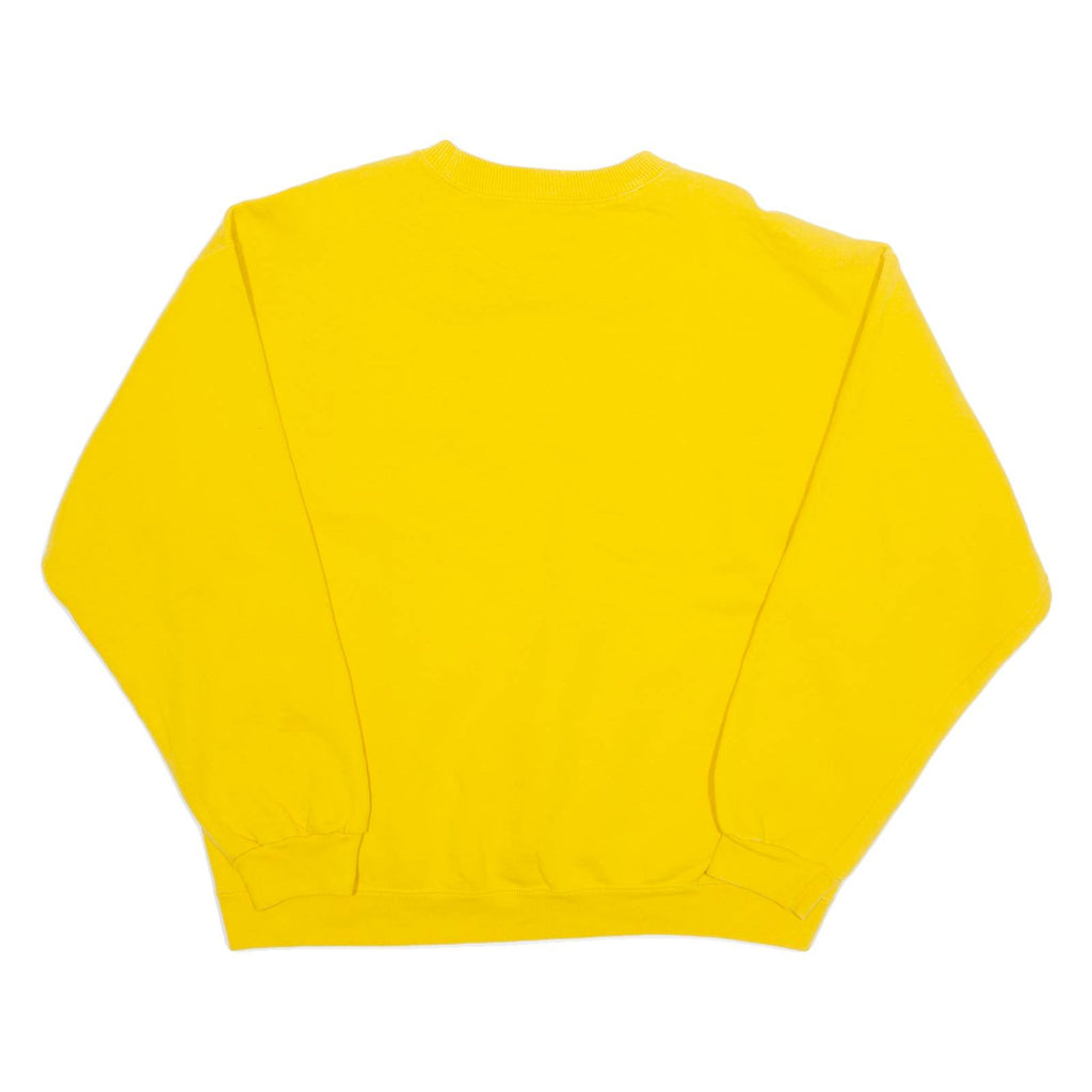 STARTER Mens Sweatshirt Yellow 90s L
