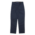 DICKIES Mens Cotton Blend Navy Blue Regular Fit Straight Leg Trousers W29 L30