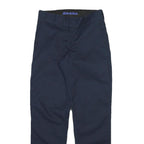 DICKIES Mens Cotton Blend Navy Blue Regular Fit Straight Leg Trousers W29 L30