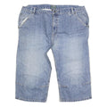 EAGLE Mens Denim Blue Casual Shorts XL W38 Cotton Blend Relaxed Fit Pockets