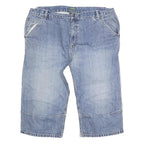 EAGLE Mens Denim Blue Casual Shorts XL W38 Cotton Blend Relaxed Fit Pockets