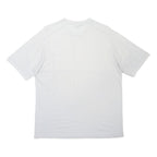 LACOSTE Mens White & Black Striped Modern T-Shirt M Short Sleeve Crew Neck