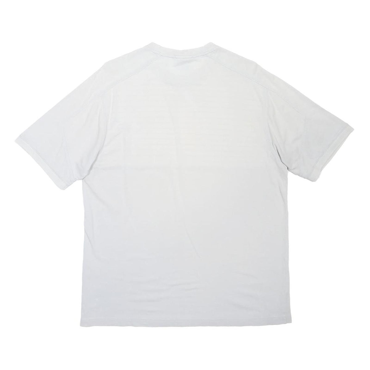 LACOSTE Mens White & Black Striped Modern T-Shirt M Short Sleeve Crew Neck