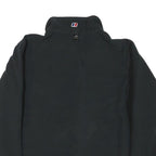 BERGHAUS Mens Black Jacket L Polyester Blend Plain Zip Outdoor Hiking