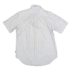 NAUTICA Classic Fit Mens Shirt White Striped M