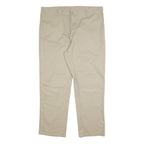 DICKIES Mens Cotton Blend Beige Regular Straight Trousers W40 L32 Workwear