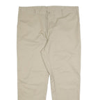 DICKIES Mens Cotton Blend Beige Regular Straight Trousers W40 L32 Workwear