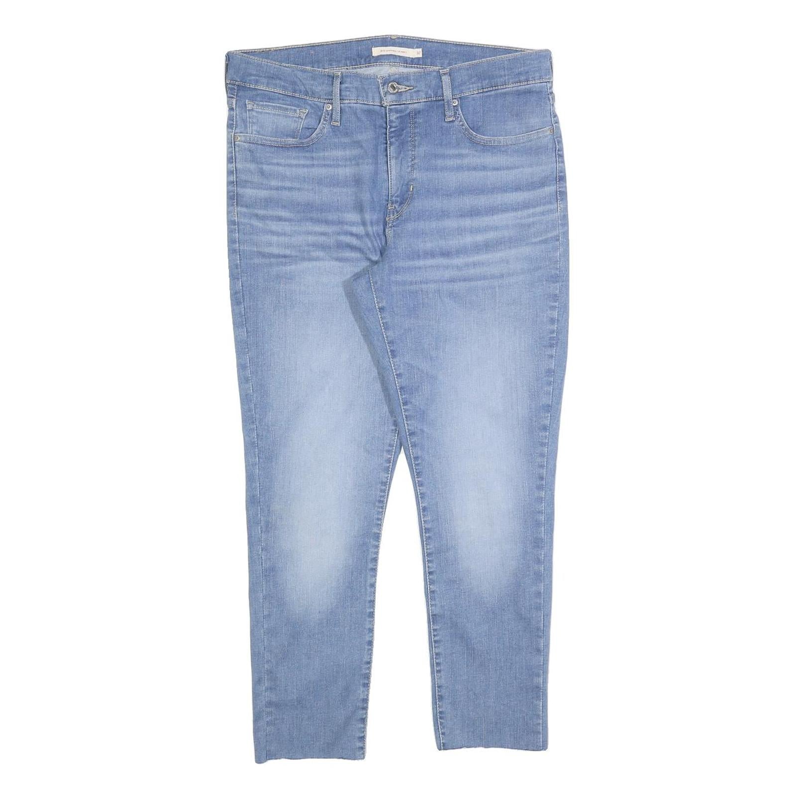 LEVI'S 311 Womens Slim Blue Denim Light Wash Jeans W32 L26 Classic Cotton Zip