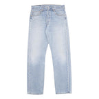LEVI'S 501 Mens Jeans Blue Regular Straight Denim Light W32 L32 Classic Fit