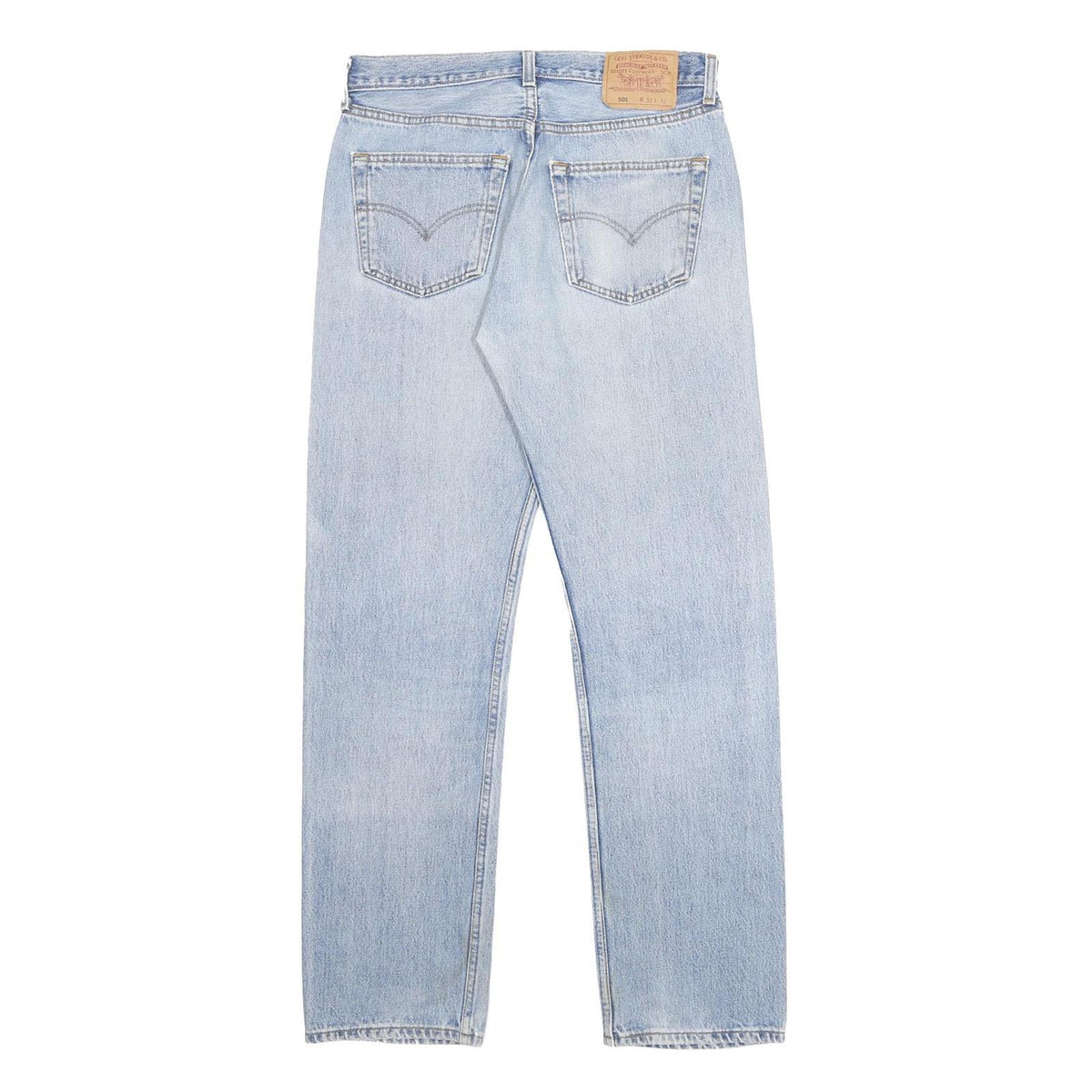 LEVI'S 501 Mens Jeans Blue Regular Straight Denim Light W32 L32 Classic Fit