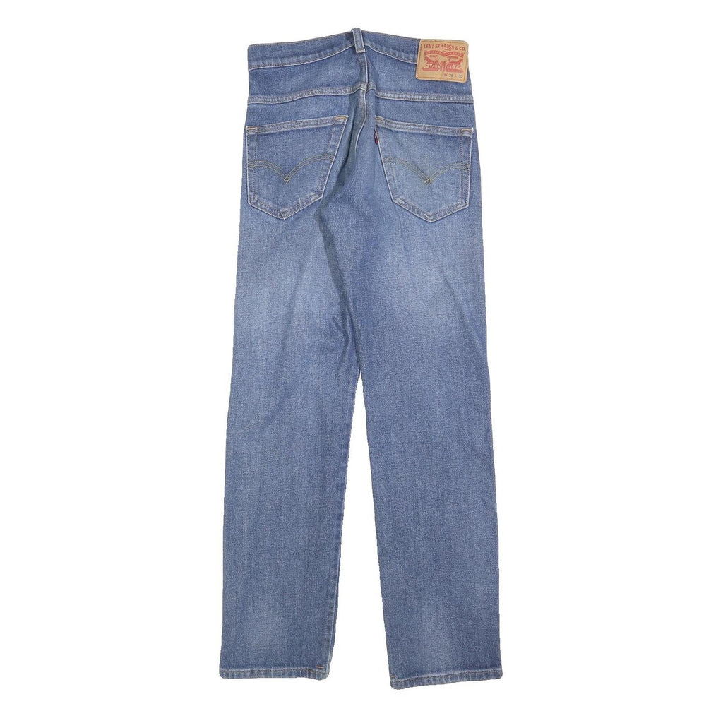 LEVI'S Mens Regular Fit Blue Denim Cotton Blend Jeans W29 L32 Classic Zip