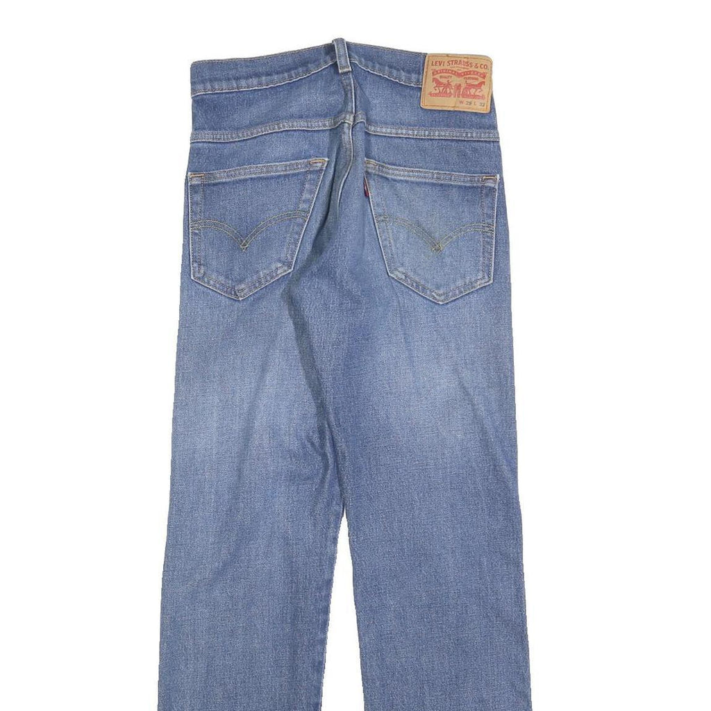 LEVI'S Mens Regular Fit Blue Denim Cotton Blend Jeans W29 L32 Classic Zip