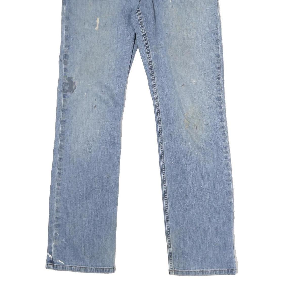 CARHARTT Mens Relaxed Light Blue Denim Jeans W32 L32 Classic Cotton Zip Casual