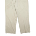 DOCKERS Mens Cotton Blend Beige Regular Fit Straight Leg Trousers W34 L30