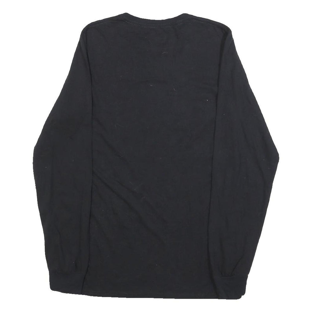 RUSSELL ATHLETIC Mens Black Churchill Physical Education Long Sleeve Crew Neck