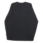 RUSSELL ATHLETIC Mens Black Churchill Physical Education Long Sleeve Crew Neck