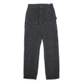 CARHARTT Mens Cotton Black Relaxed Straight Trousers W32 L36 Workwear Pockets