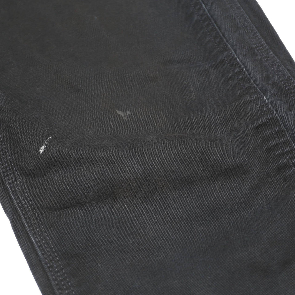 CARHARTT Mens Cotton Black Relaxed Straight Trousers W32 L36 Workwear Pockets