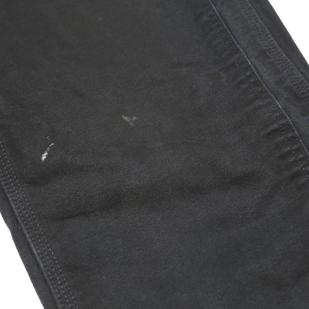 CARHARTT Mens Cotton Black Relaxed Straight Trousers W32 L36 Workwear Pockets