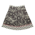 FAT FACE Womens Beige & Brown Floral Print A-Line Knee Length Polyester Blend
