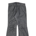BLEND Womens Grey Regular Flared Denim W31 L31 Cotton Blend Button Closure