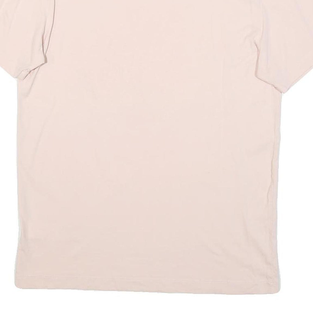 LACOSTE Mens Pink Graphic T-Shirt M Short Sleeve Crew Neck Hyeres Print