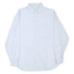 ARMANI COLLEZIONI Mens Light Blue Plain Shirt XL Classic Fit Casual Smart