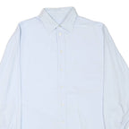 ARMANI COLLEZIONI Mens Light Blue Plain Shirt XL Classic Fit Casual Smart
