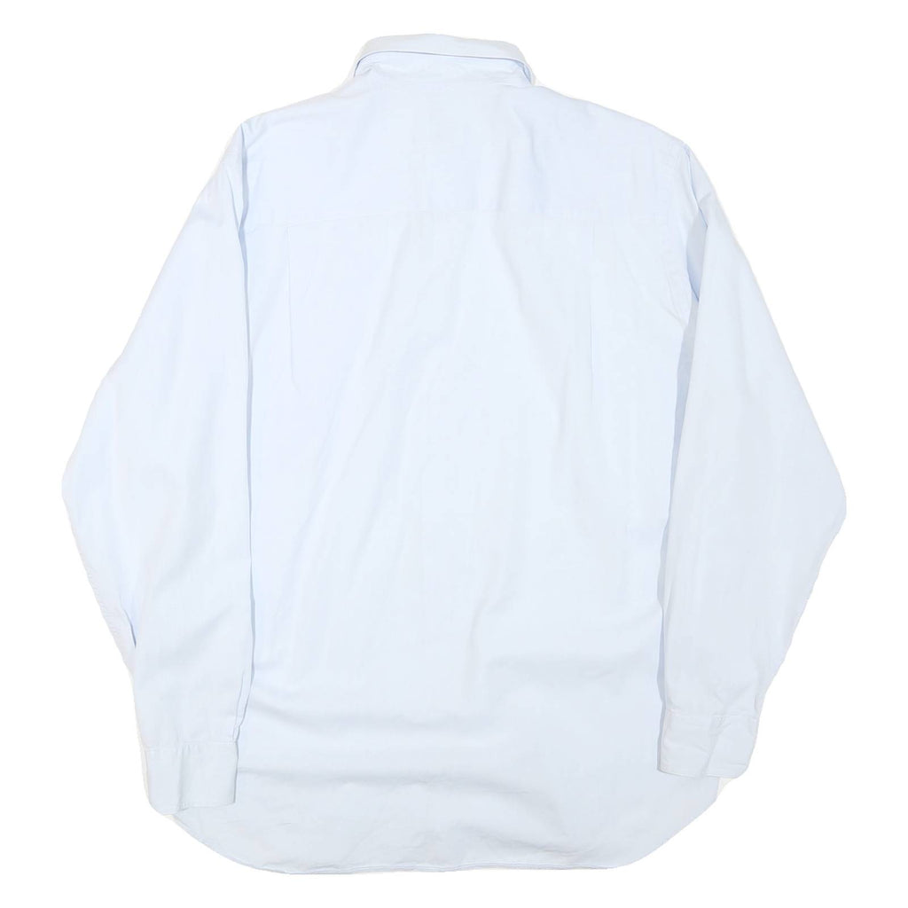 ARMANI COLLEZIONI Mens Light Blue Plain Shirt XL Classic Fit Casual Smart