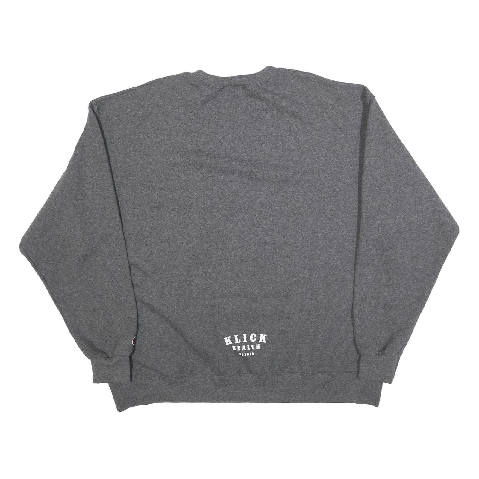 CHAMPION Mens Grey Carnival 2018 Crew Neck 2XL Cotton Blend Sweatshirt