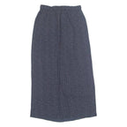 Womens Pleated Skirt Blue Midi 90s Spotted UK 10