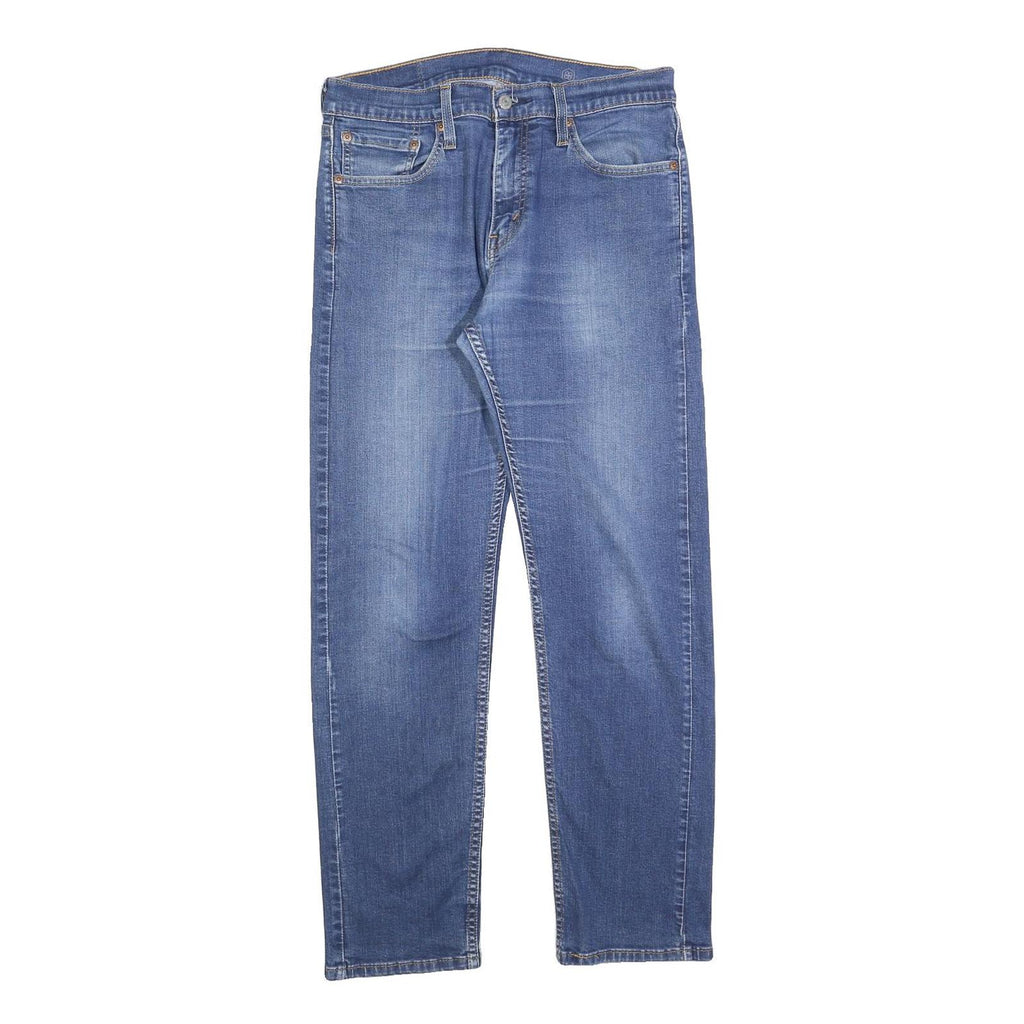 LEVI'S 505 Mens Jeans Blue Regular Straight Denim Medium W33 L30 Classic Fit Zip