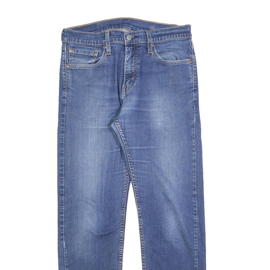 LEVI'S 505 Mens Jeans Blue Regular Straight Denim Medium W33 L30 Classic Fit Zip