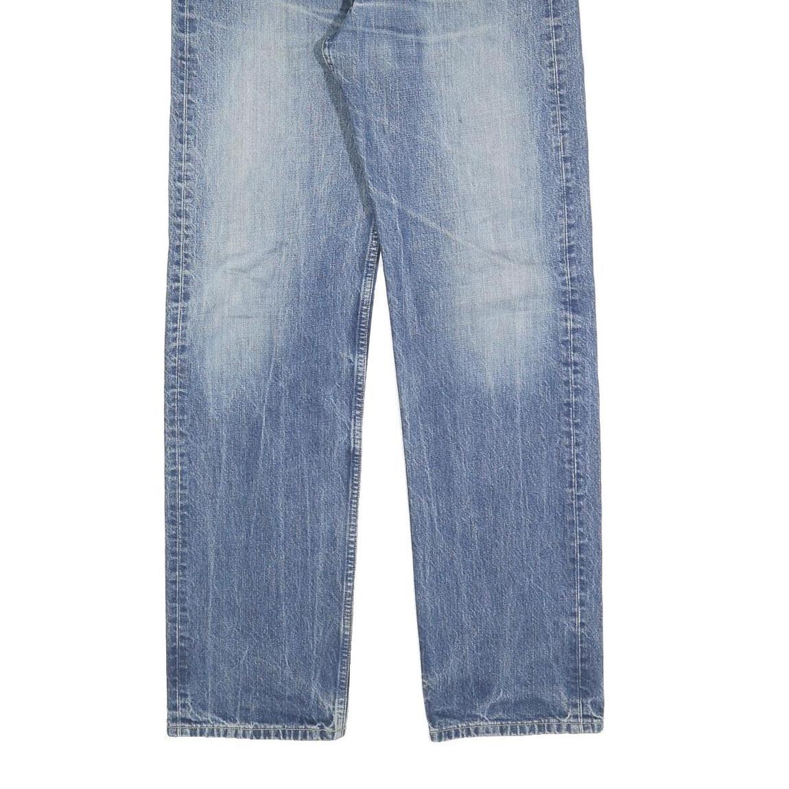 LEVI'S 501 Mens Jeans Blue Regular Straight Denim Medium W34 L34 Classic Button