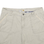 CARHARTT Womens Shorts Beige Relaxed Fit Cotton M W32 Casual Pockets