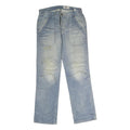 WOODOO Mens Jeans Blue Regular Straight Denim Light W34 L33 Casual Cotton Blend
