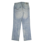 WOODOO Mens Jeans Blue Regular Straight Denim Light W34 L33 Casual Cotton Blend