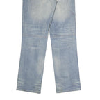 WOODOO Mens Jeans Blue Regular Straight Denim Light W34 L33 Casual Cotton Blend