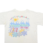Womens White Mountain Tremblant Graphic T-Shirt L Short Sleeve Crew Neck Casual