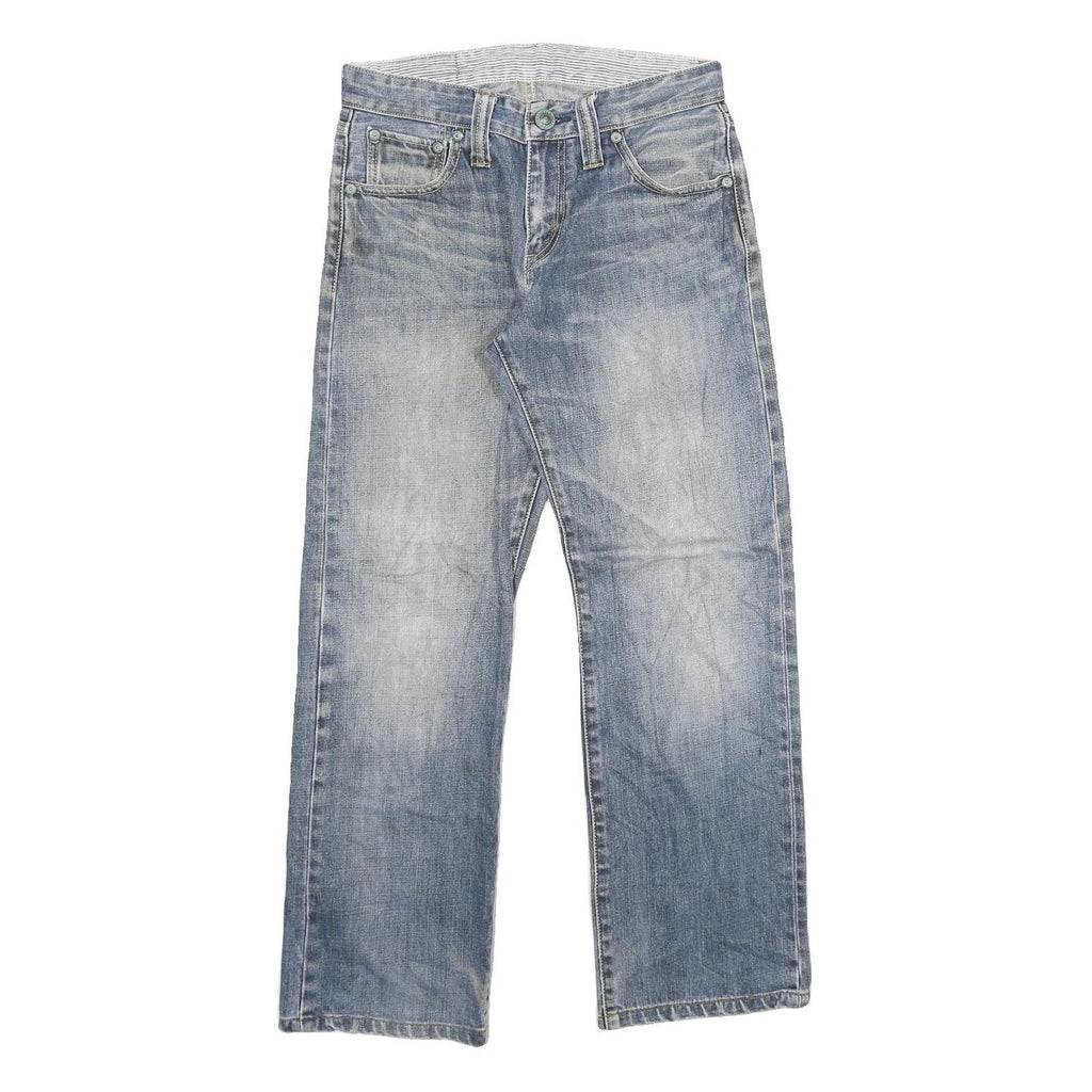 LEVI'S Womens Blue Regular Straight Denim Medium W28 L27 Jeans Casual Fit